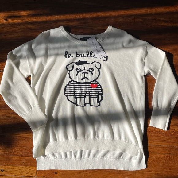 French Connection Sweaters - HP 🎊🎉French Connection Le Bulldog Sweater
